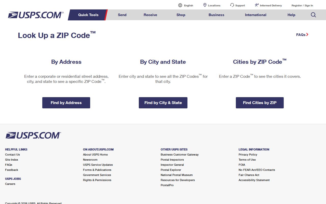 Evesham ZIP code USPS address-lookup screen